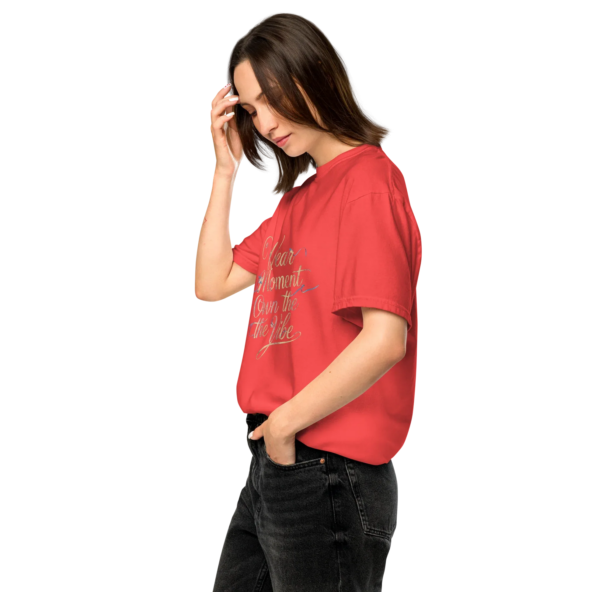 Unisex garment-dyed heavyweight t-shirt | Wear The Moment Own The Vibe - AwRans Clothing