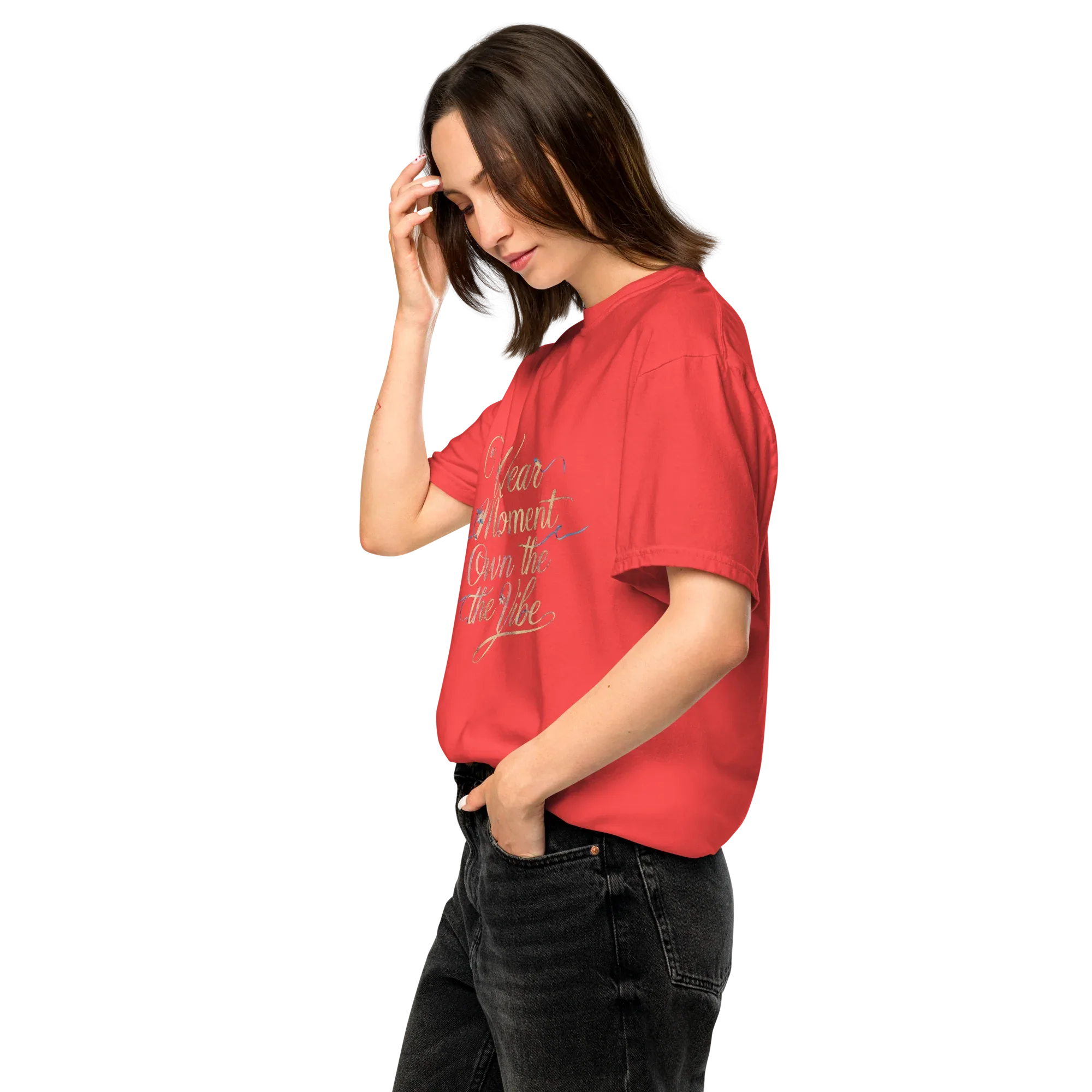 Unisex garment-dyed heavyweight t-shirt | Wear The Moment Own The Vibe - AwRans Clothing