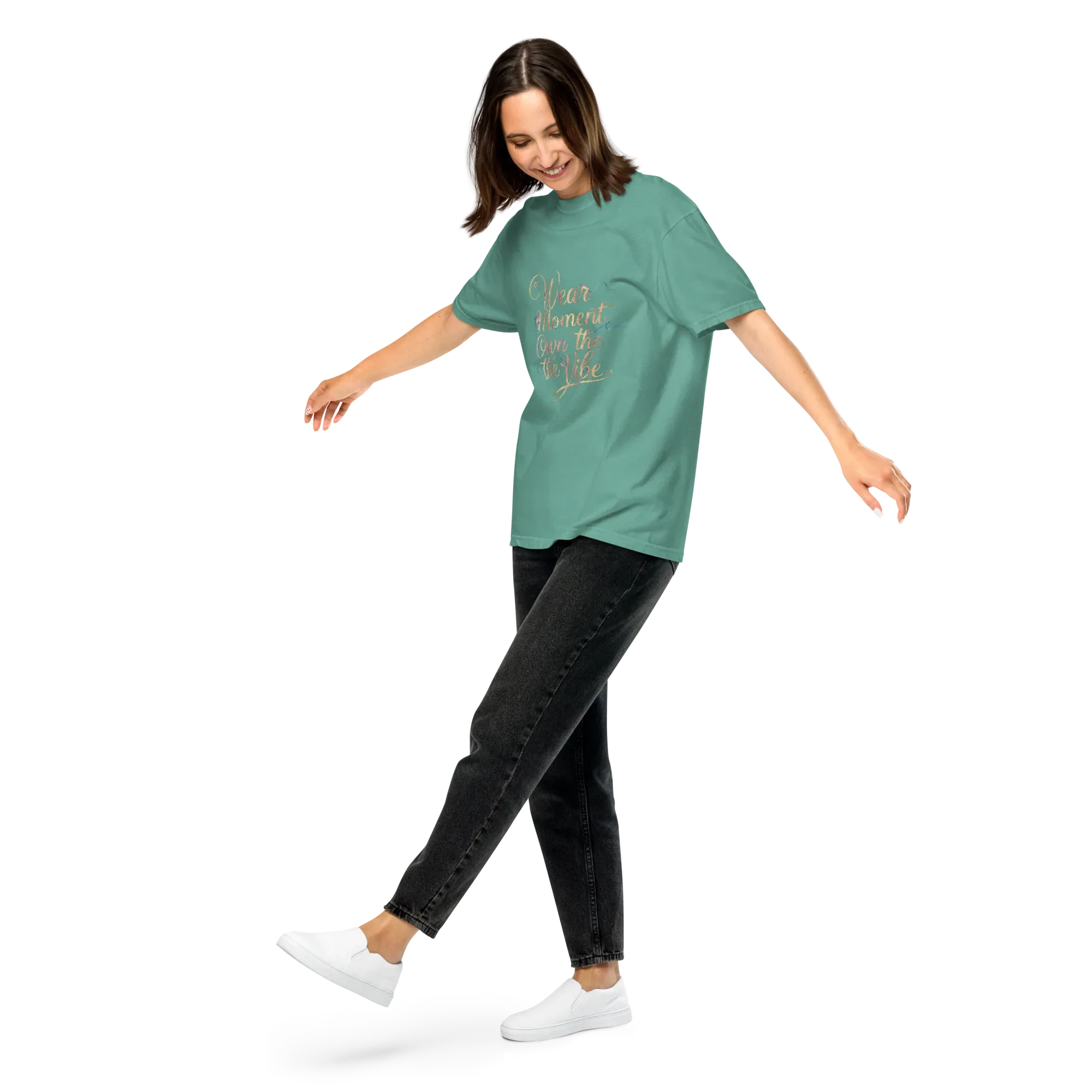 Unisex garment-dyed heavyweight t-shirt | Wear The Moment Own The Vibe - AwRans Clothing