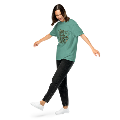 Unisex garment-dyed heavyweight t-shirt | Vintage Feels,Modern Soul - AwRans Clothing