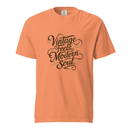 Unisex garment-dyed heavyweight t-shirt | Vintage Feels,Modern Soul - AwRans Clothing