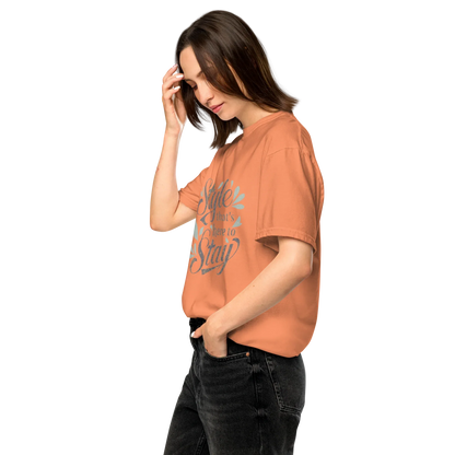 Unisex garment-dyed heavyweight t-shirt | Style That's Here To Stay - AwRans Clothing