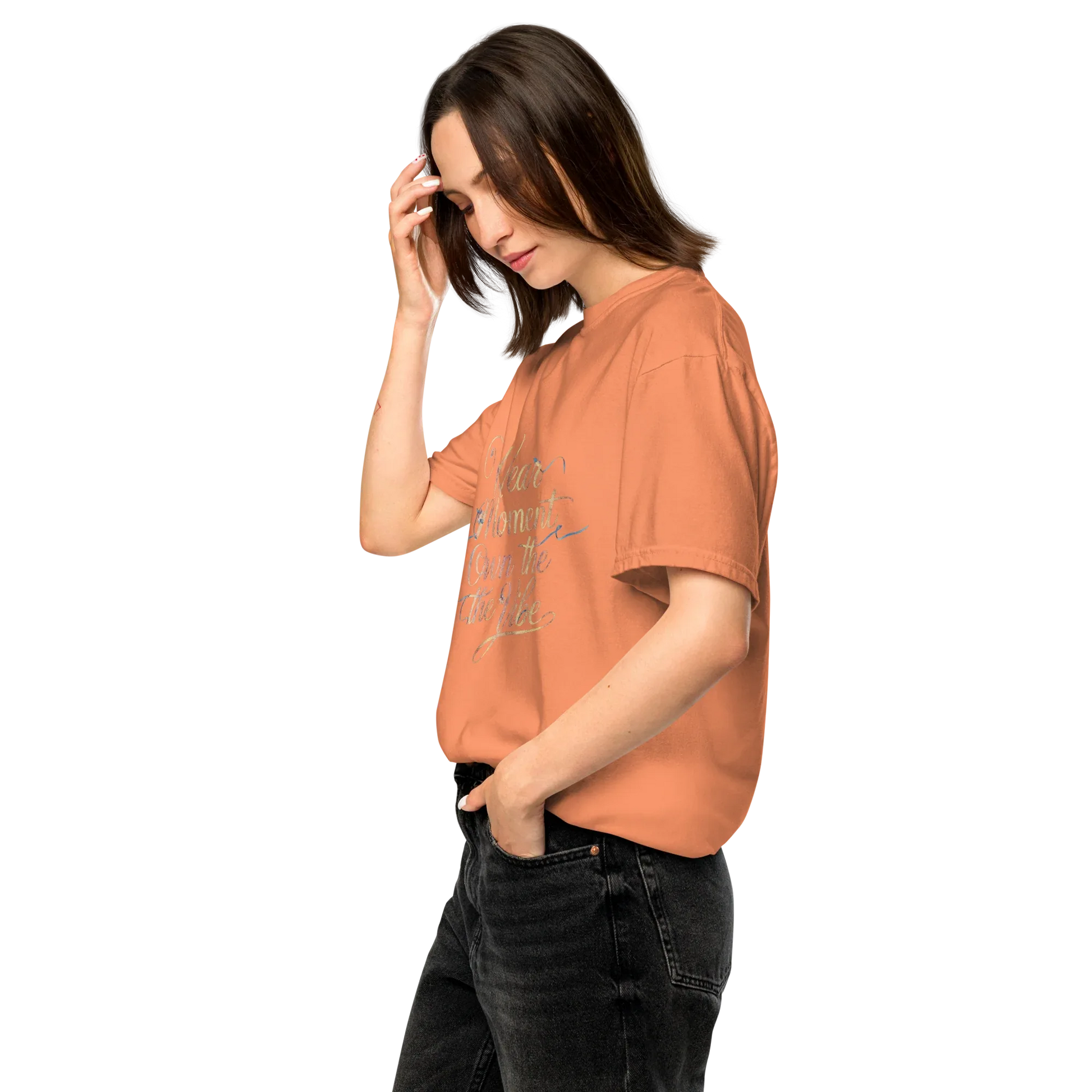 Unisex garment-dyed heavyweight t-shirt | Wear The Moment Own The Vibe - AwRans Clothing