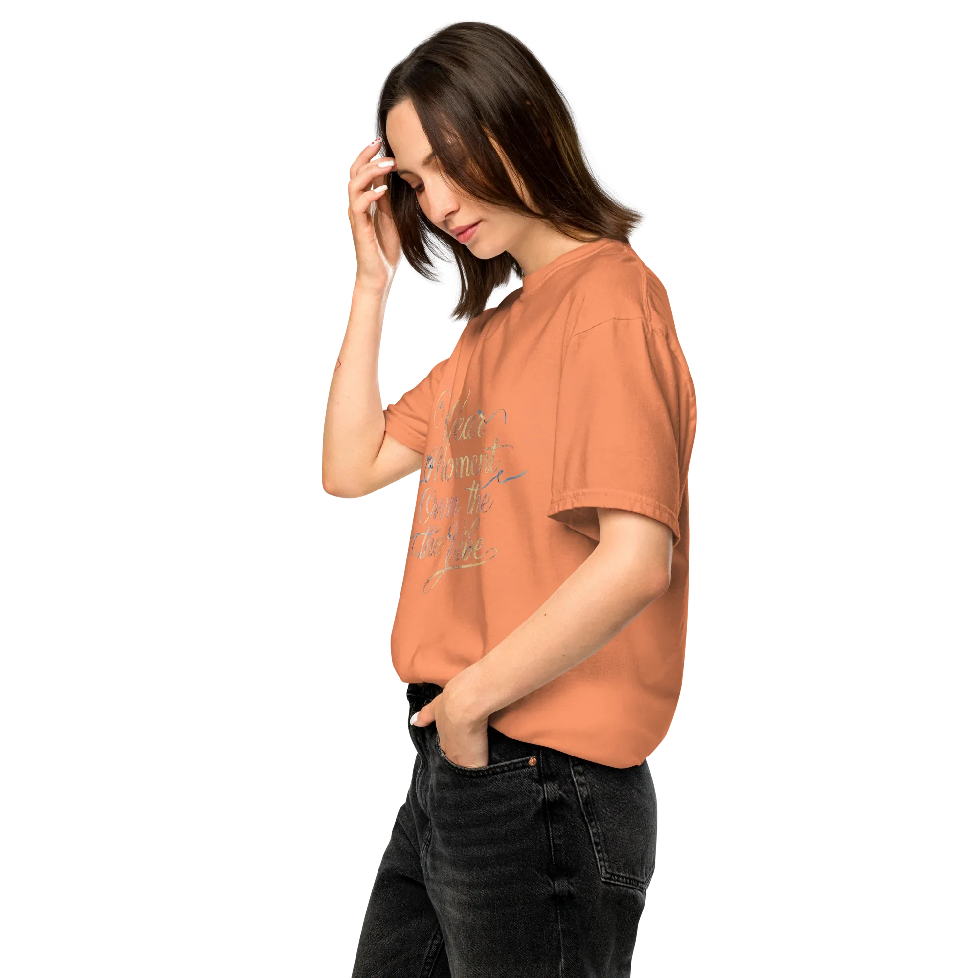 Unisex garment-dyed heavyweight t-shirt | Wear The Moment Own The Vibe - AwRans Clothing