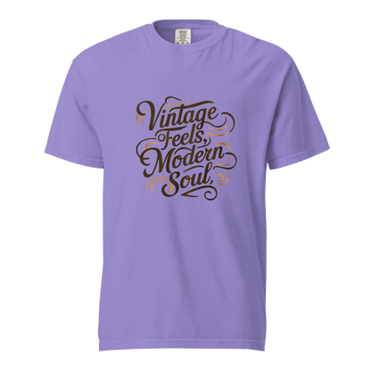 Unisex garment-dyed heavyweight t-shirt | Vintage Feels,Modern Soul - AwRans Clothing