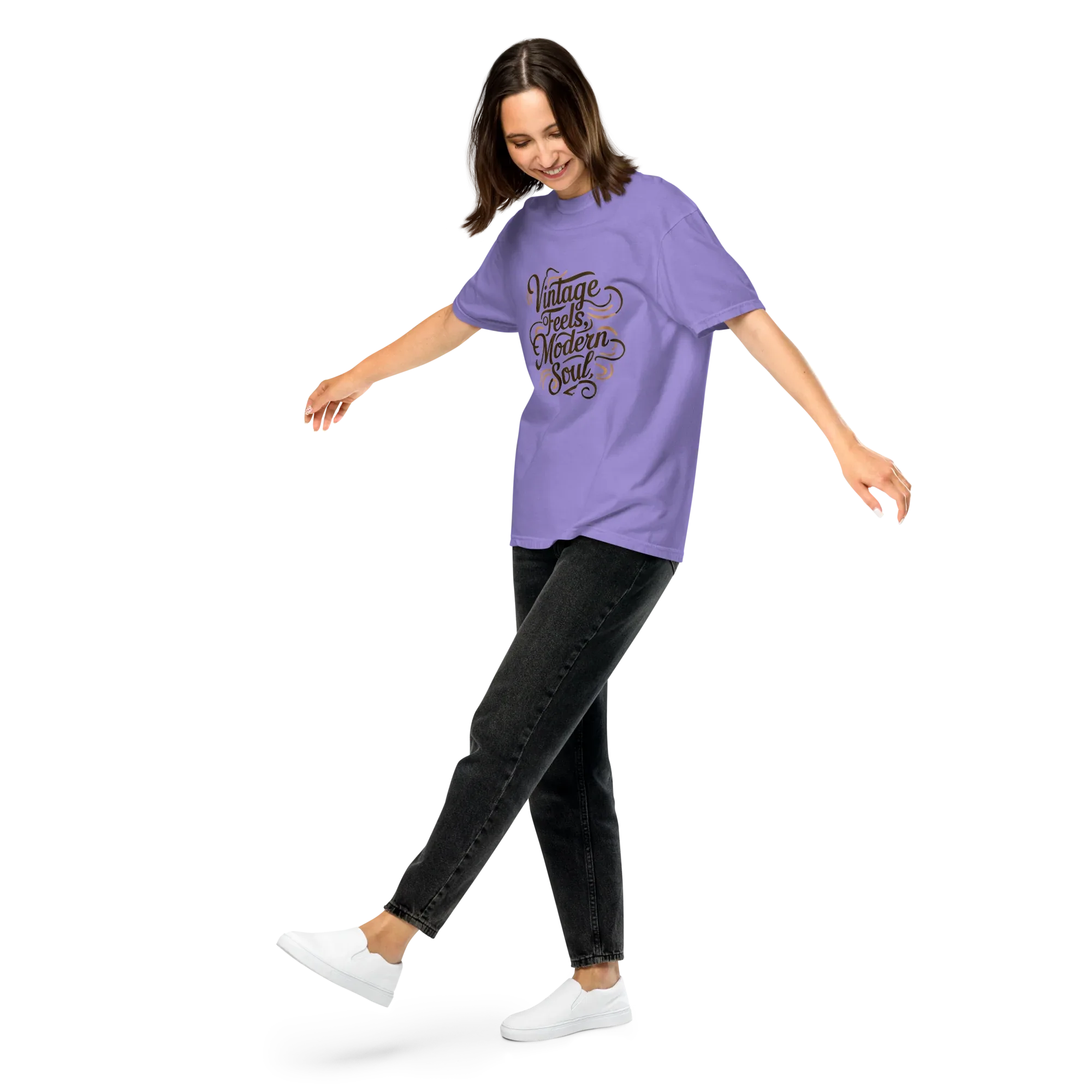 Unisex garment-dyed heavyweight t-shirt | Vintage Feels,Modern Soul - AwRans Clothing