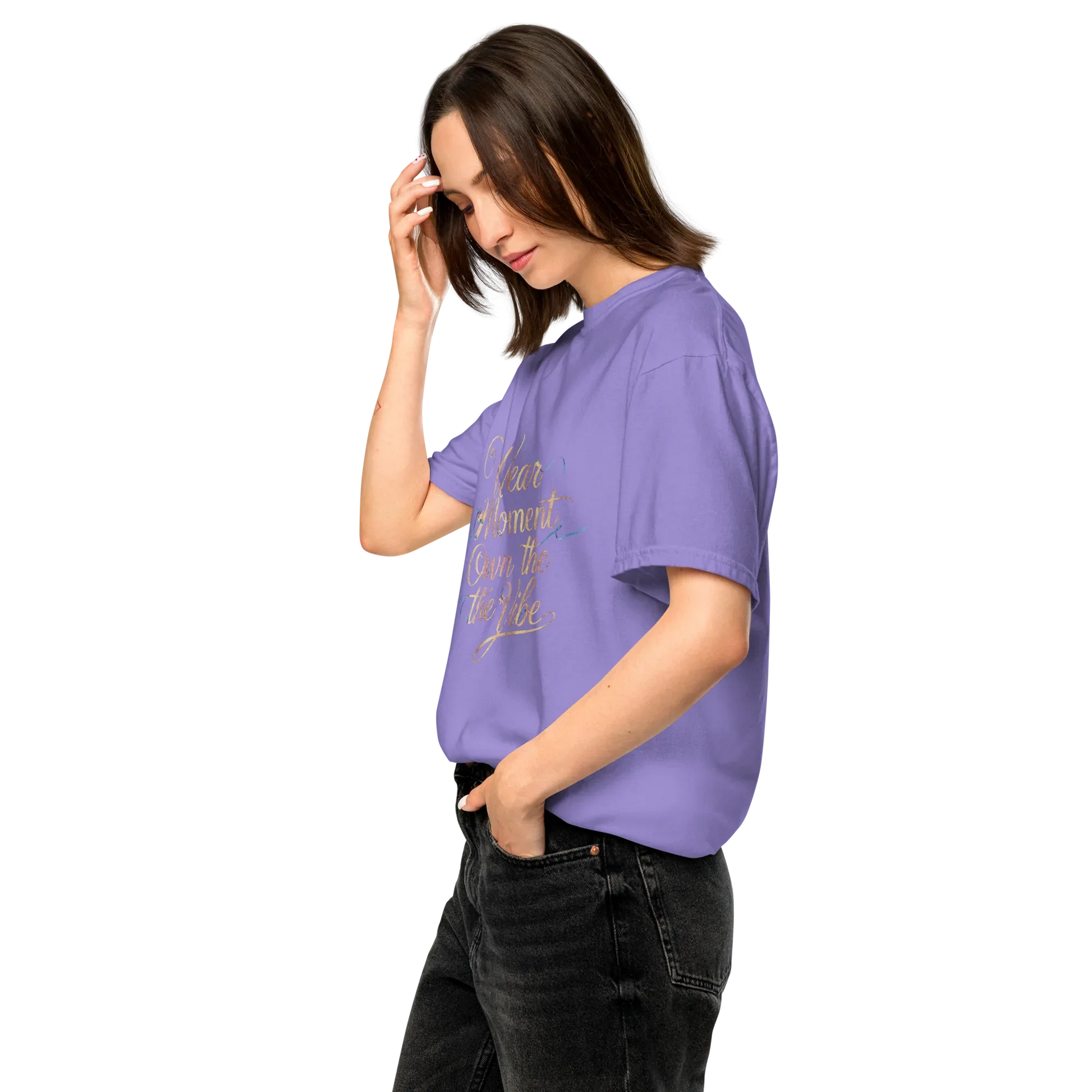 Unisex garment-dyed heavyweight t-shirt | Wear The Moment Own The Vibe - AwRans Clothing