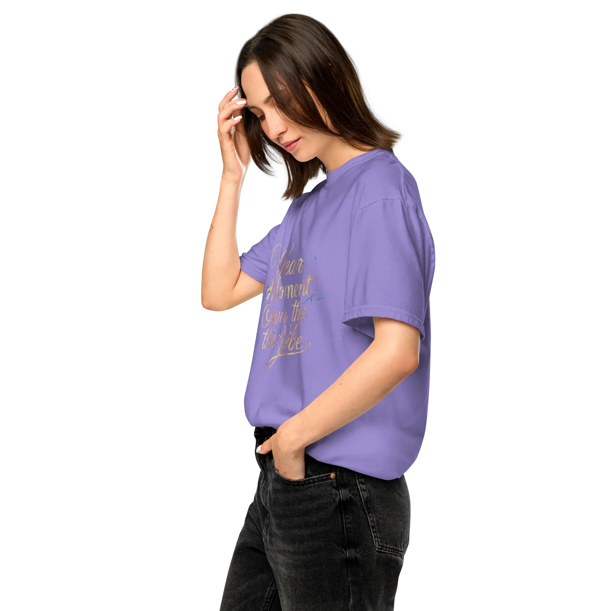 Unisex garment-dyed heavyweight t-shirt | Wear The Moment Own The Vibe - AwRans Clothing