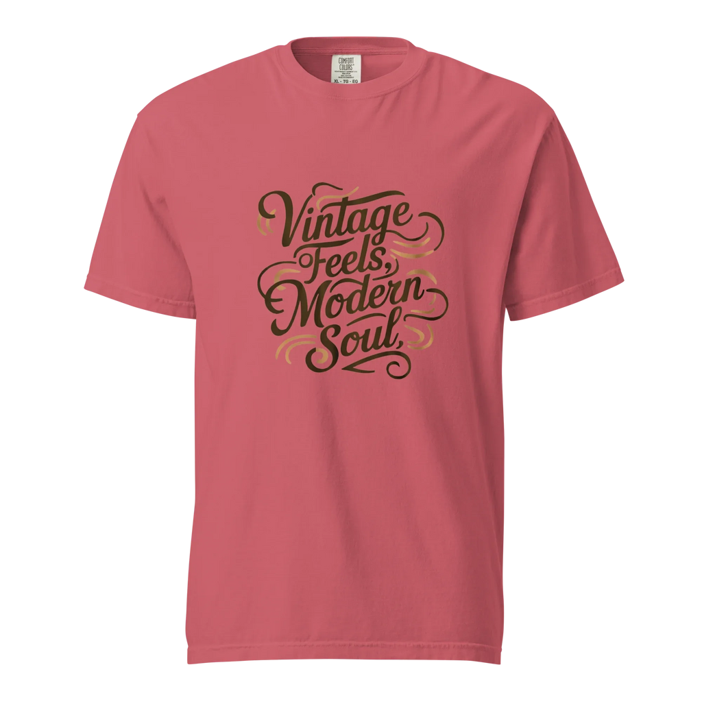 Unisex garment-dyed heavyweight t-shirt | Vintage Feels,Modern Soul - AwRans Clothing