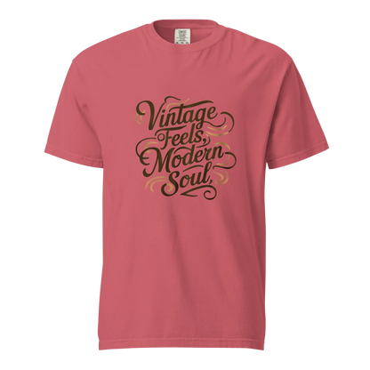 Unisex garment-dyed heavyweight t-shirt | Vintage Feels,Modern Soul - AwRans Clothing