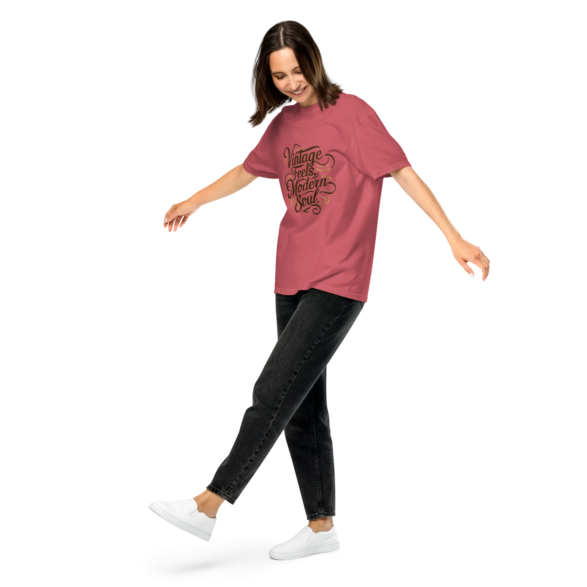 Unisex garment-dyed heavyweight t-shirt | Vintage Feels,Modern Soul - AwRans Clothing