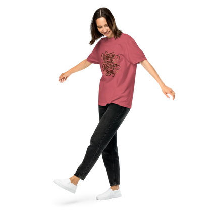 Unisex garment-dyed heavyweight t-shirt | Vintage Feels,Modern Soul - AwRans Clothing