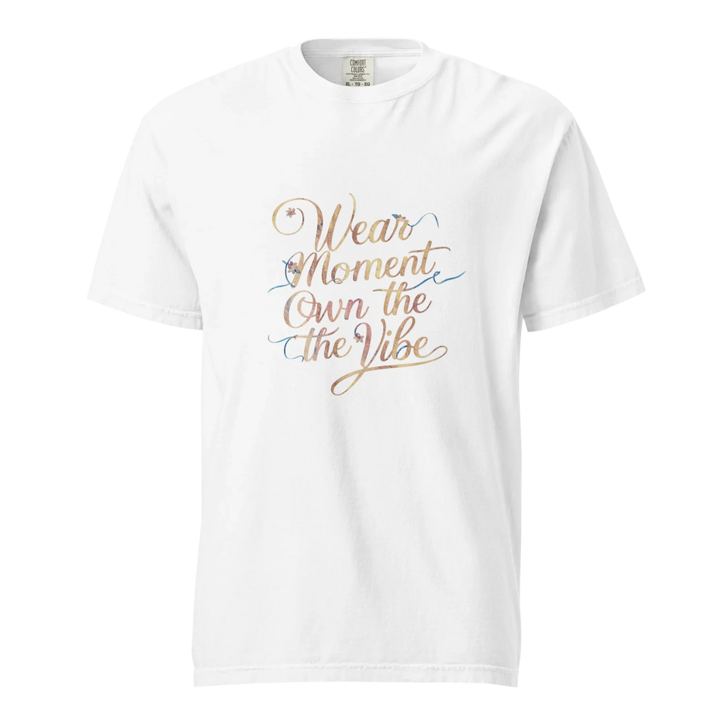 Unisex garment-dyed heavyweight t-shirt | Wear The Moment Own The Vibe - AwRans Clothing