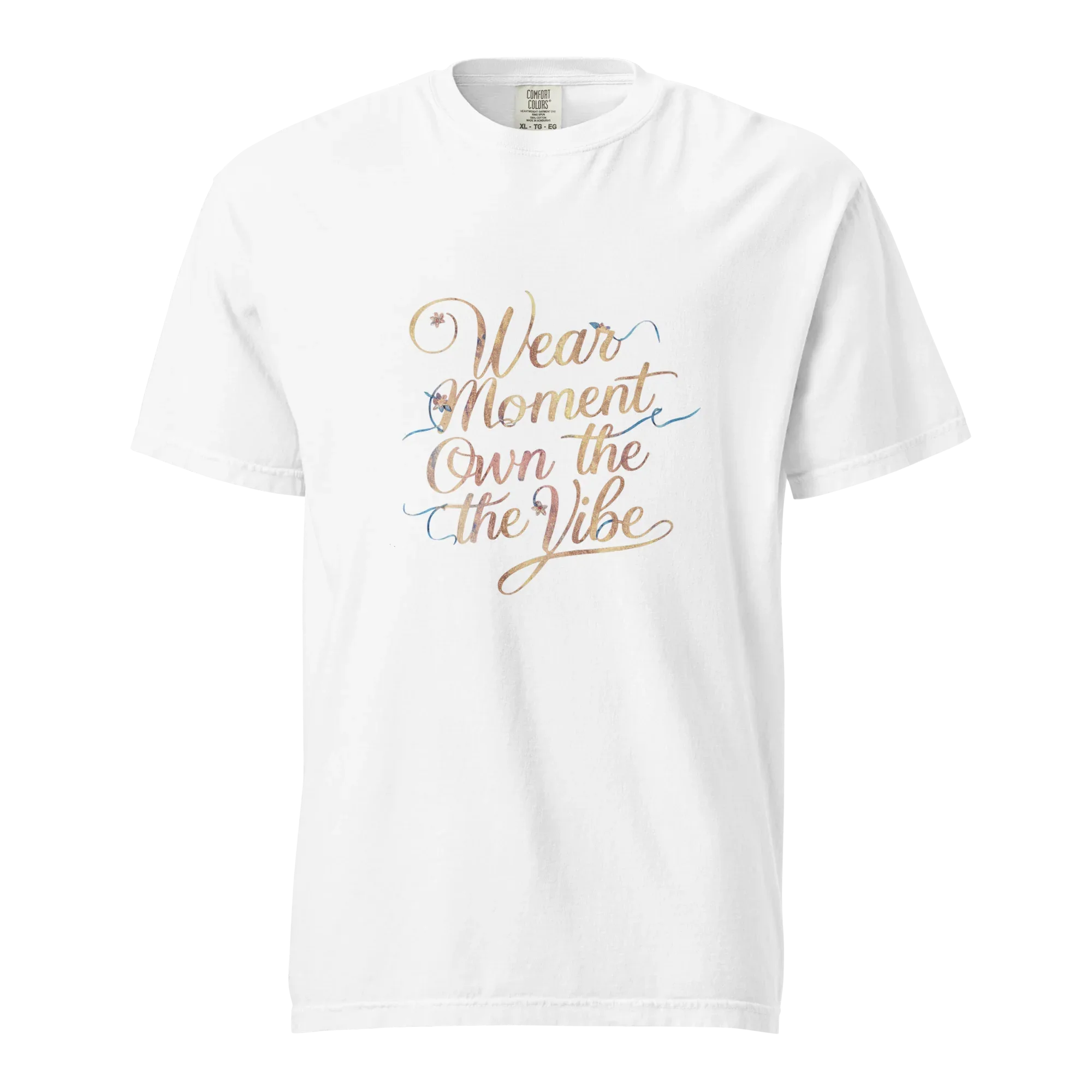 Unisex garment-dyed heavyweight t-shirt | Wear The Moment Own The Vibe - AwRans Clothing