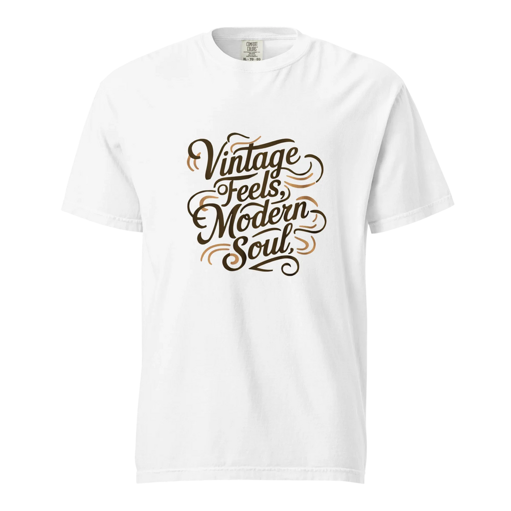 Unisex garment-dyed heavyweight t-shirt | Vintage Feels,Modern Soul - AwRans Clothing