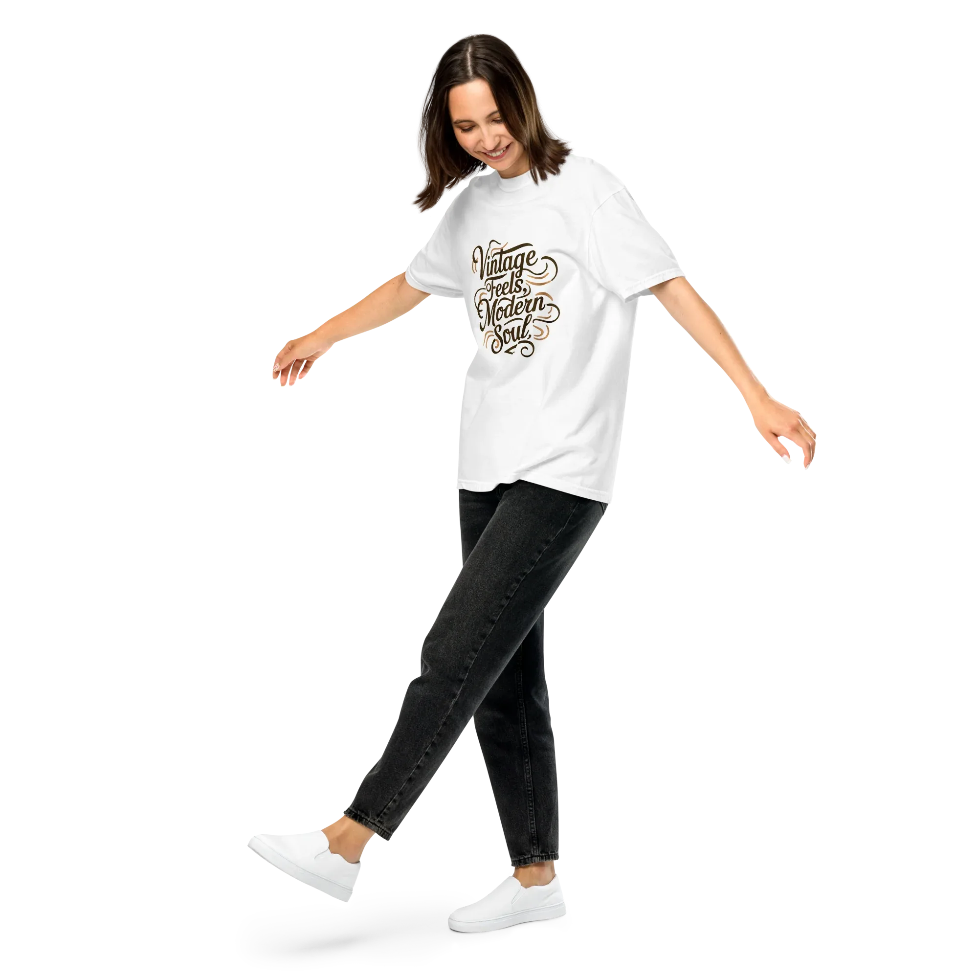 Unisex garment-dyed heavyweight t-shirt | Vintage Feels,Modern Soul - AwRans Clothing