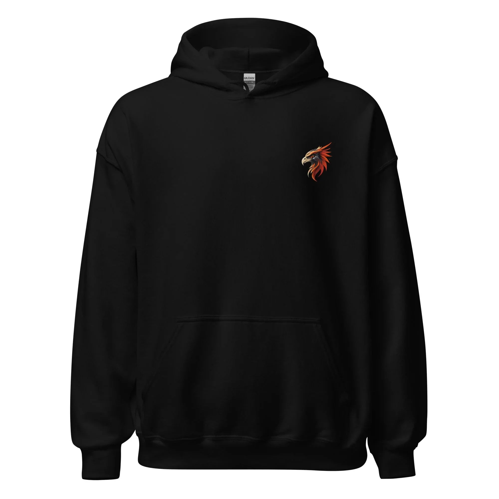 Unisex | Phoenix's Anger Hoodie Black hoodie AwRans Clothing unisex-heavy-blend-hoodie-black-front-6633831669202