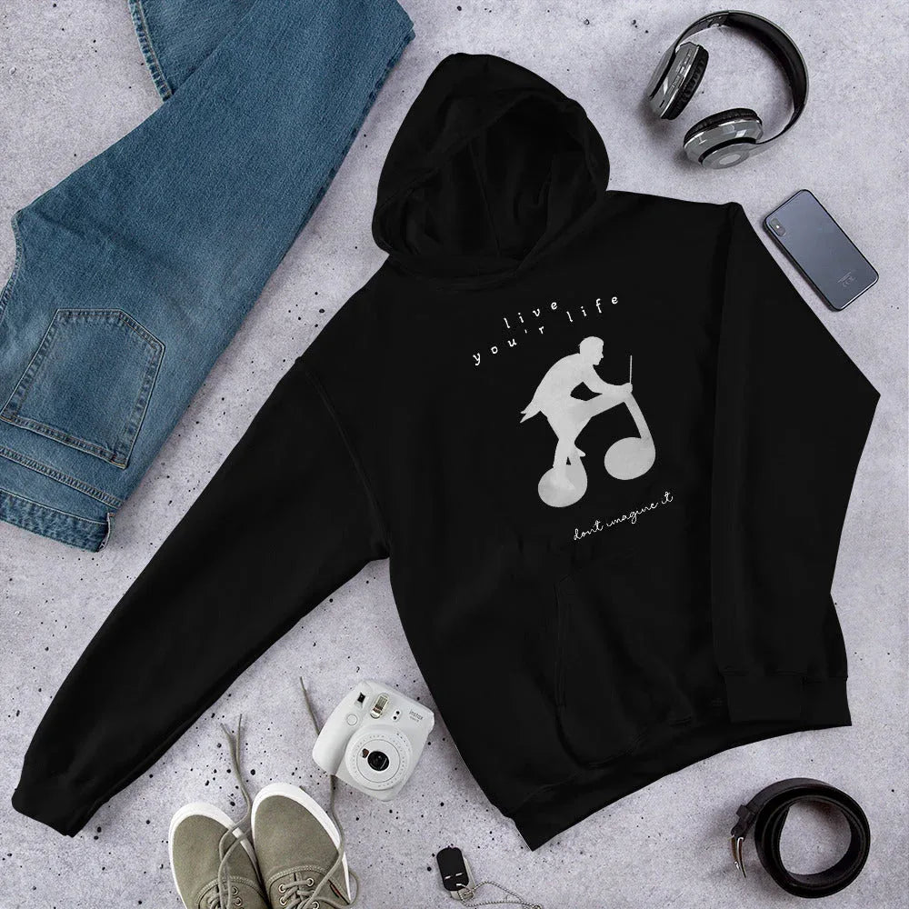 Unisex | Live Your Life. Don't Imagine It Hoodie - AwRans Clothing