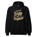 Unisex | I'm Not Lazy - I'm Just Relaxed Hoodie Black hoodie AwRans Clothing unisex-heavy-blend-hoodie-black-front-665d2f2bc8960