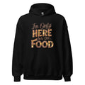 Unisex | I'm Only Here For The Food - Stylish Hoodie Black hoodie AwRans Clothing unisex-heavy-blend-hoodie-black-front-665e73e9ad7a3