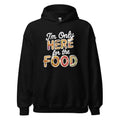 Unisex | I'm Only Here For The Food Hoodie Black hoodie AwRans Clothing unisex-heavy-blend-hoodie-black-front-66658613620c3