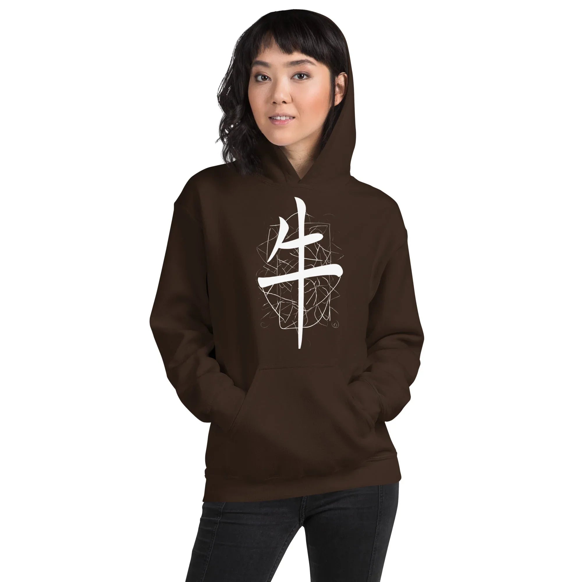 Unisex | Lil Hoodie Dark Chocolate hoodie AwRans Clothing unisex-heavy-blend-hoodie-dark-chocolate-front-6621bd755de71