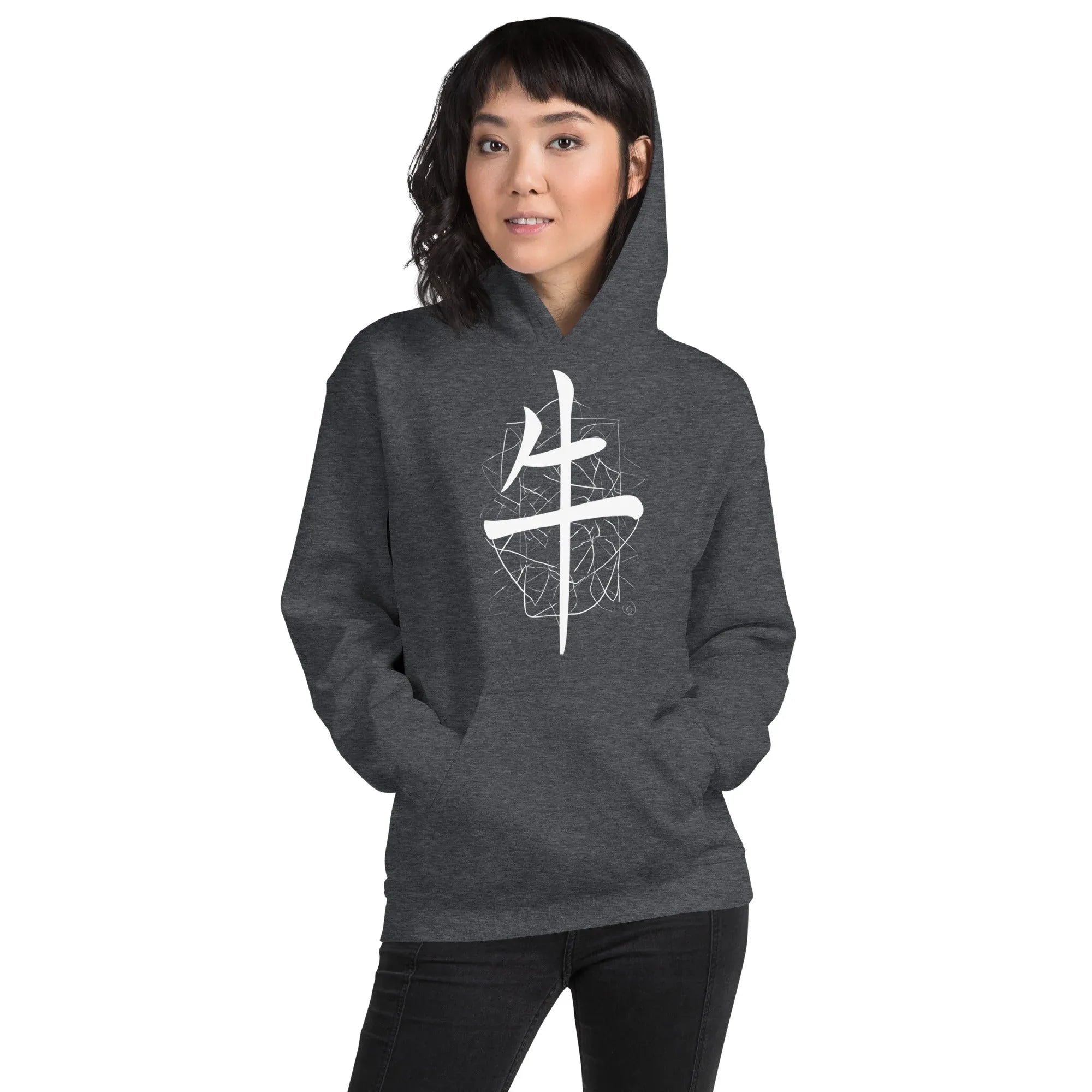 Unisex | Lil Hoodie Dark Heather hoodie AwRans Clothing unisex-heavy-blend-hoodie-dark-heather-front-6621bd755f9f7