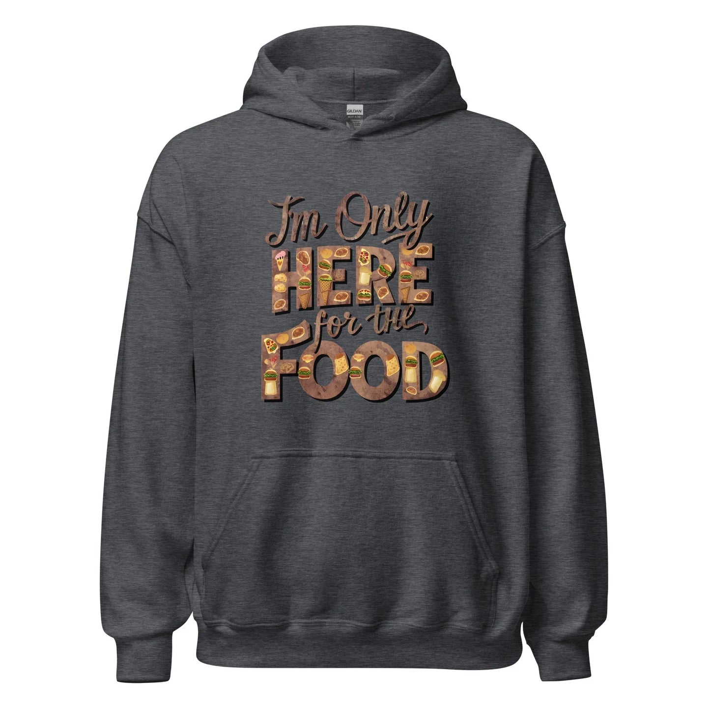 Unisex | I'm Only Here For The Food - Stylish Hoodie - AwRans Clothing
