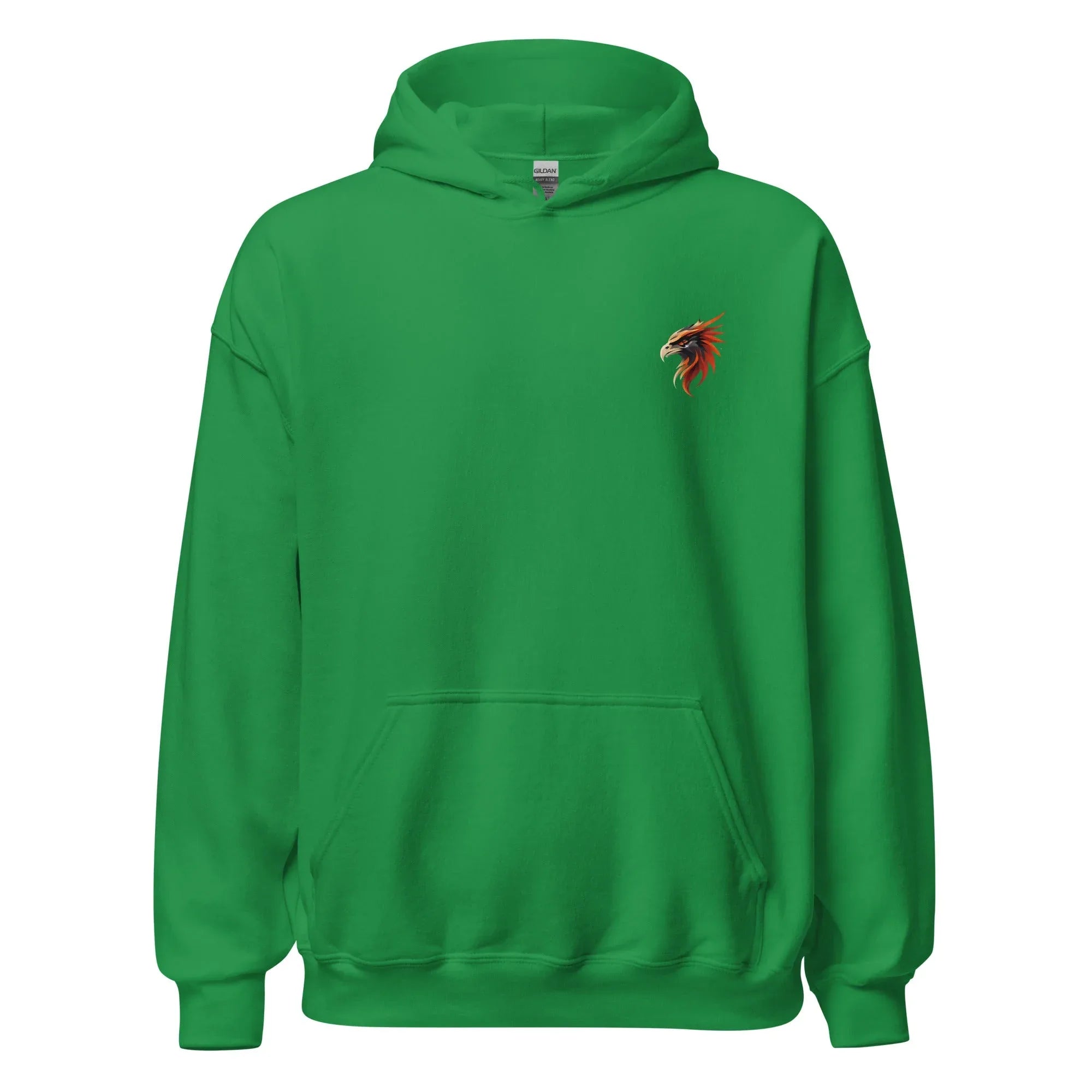 Unisex | Phoenix's Anger Hoodie Irish Green hoodie AwRans Clothing unisex-heavy-blend-hoodie-irish-green-front-663383167ed76