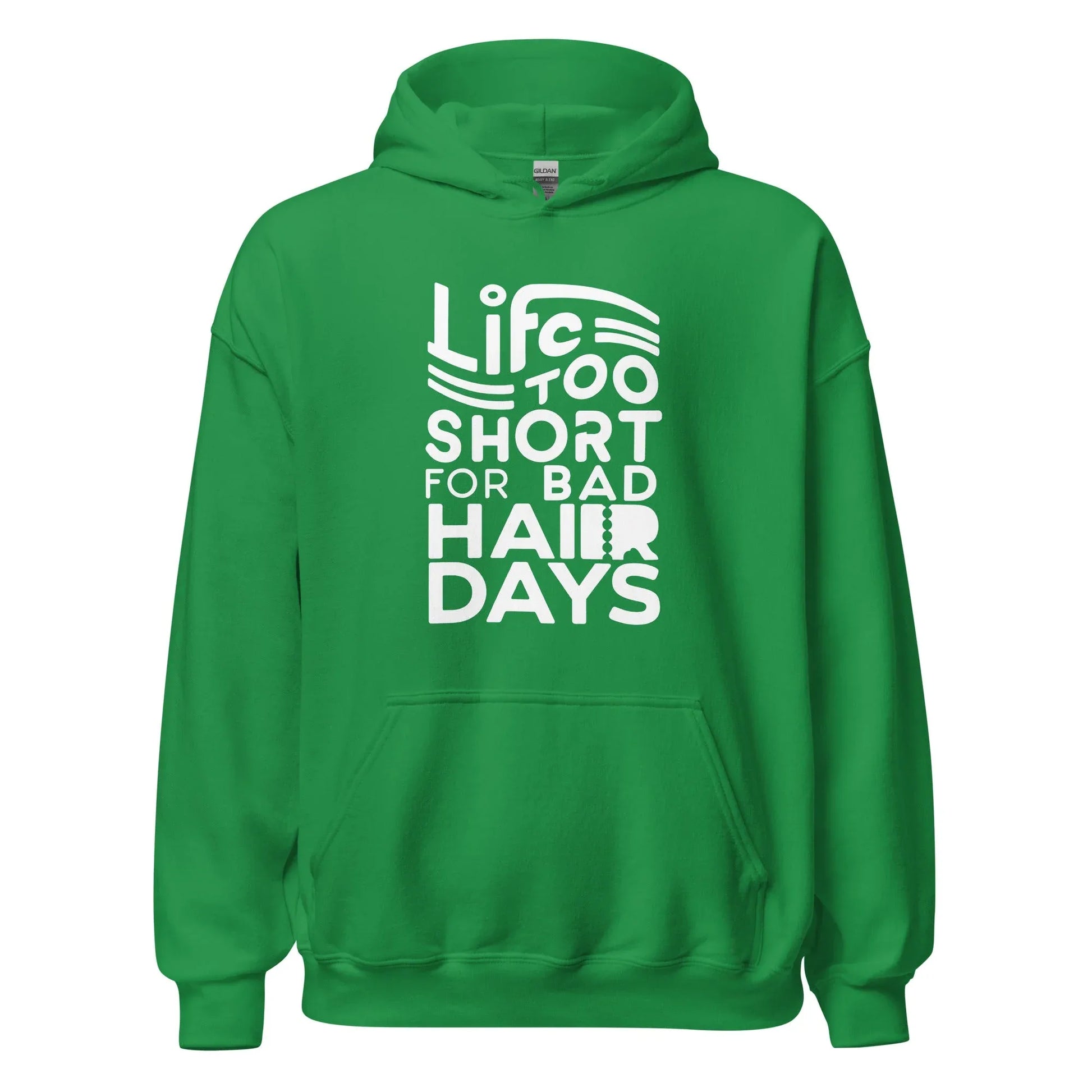 Unisex | LIFE IS TOO SHORT FOR BAD HAIR DAYS Soft, Smooth Hoodie - AwRans Clothing