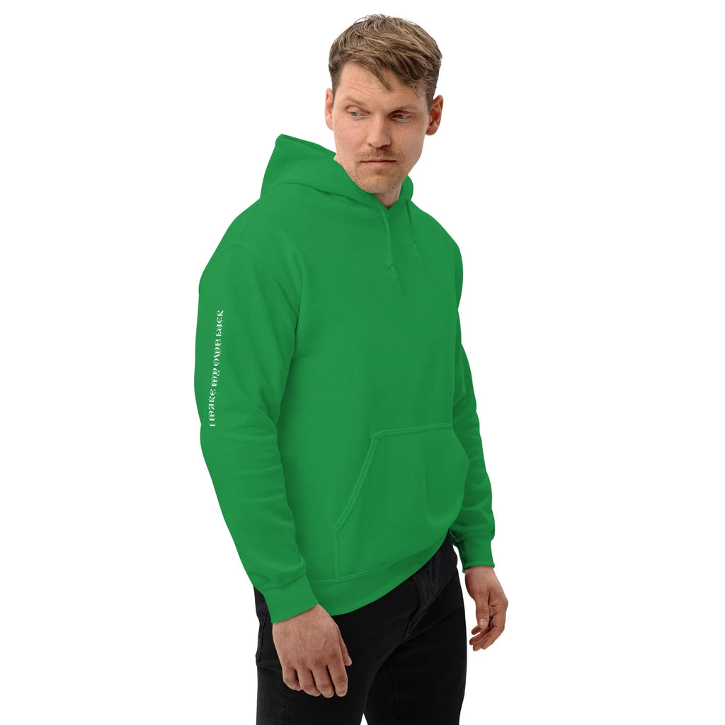 Men's | Your Luck Depends On Me Hoodie hoodie AwRans Clothing unisex-heavy-blend-hoodie-irish-green-right-front-6650eb6191333