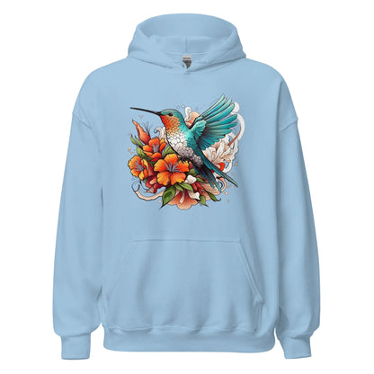 Unisex | Flying Bird With Flowers Hoodie - AwRans Clothing