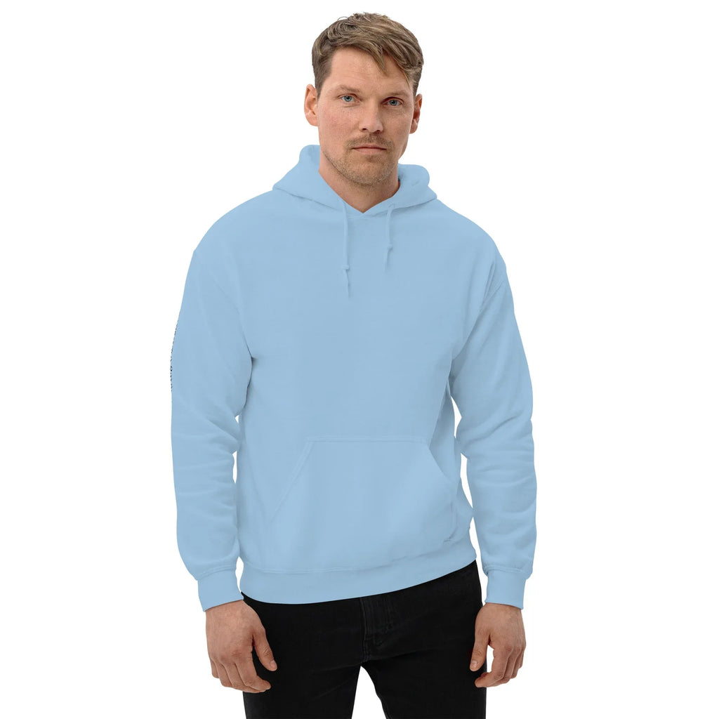 Men's | Your Luck Depends On Me Hoodie hoodie AwRans Clothing unisex-heavy-blend-hoodie-light-blue-front-6640379377d82