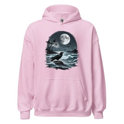 Unisex | Moon, Crow, Beach - Stylish Hoodie - AwRans Clothing