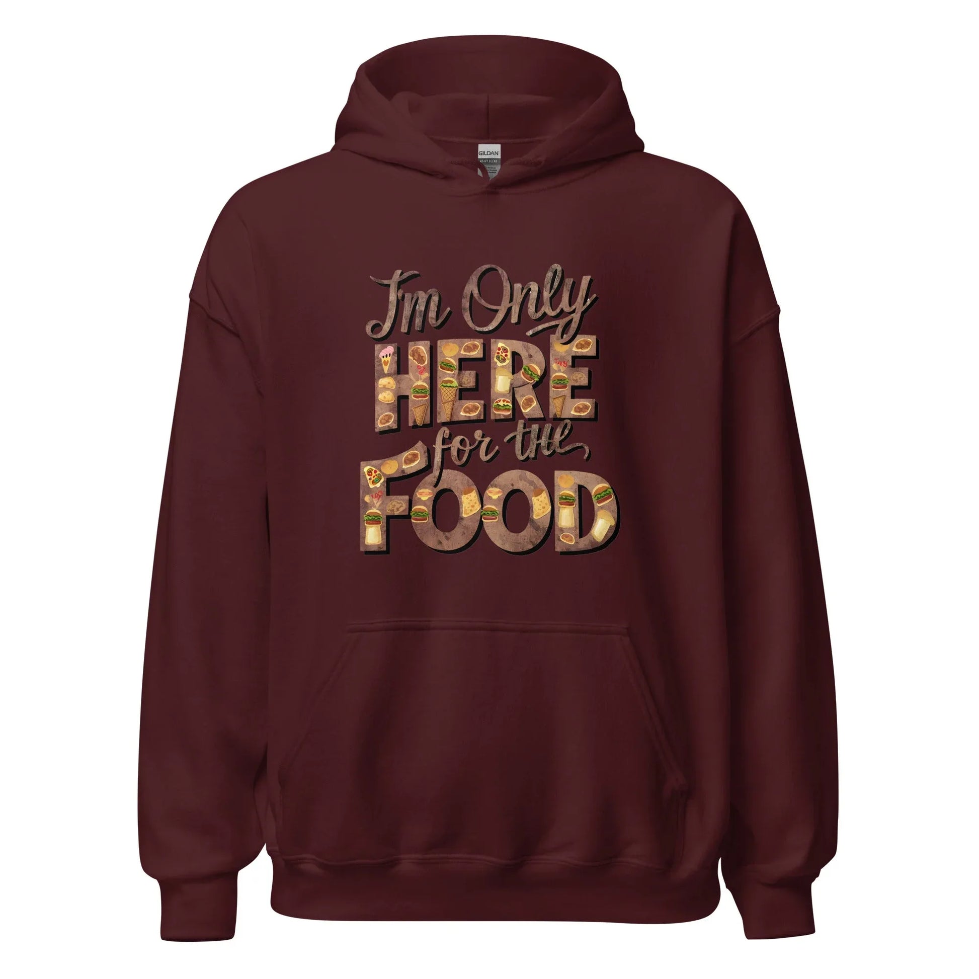 Unisex | I'm Only Here For The Food - Stylish Hoodie - AwRans Clothing