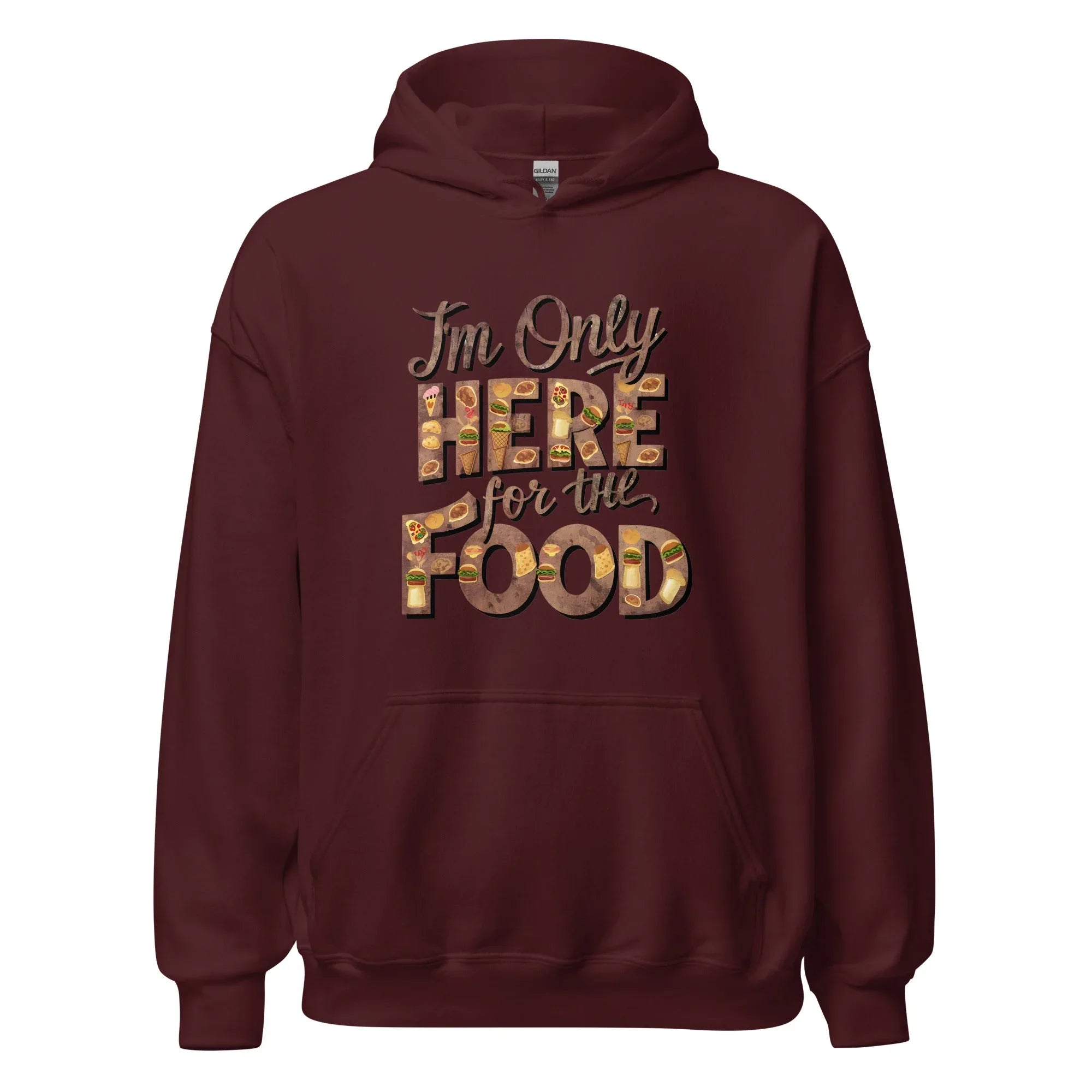 Unisex | I'm Only Here For The Food - Stylish Hoodie - AwRans Clothing