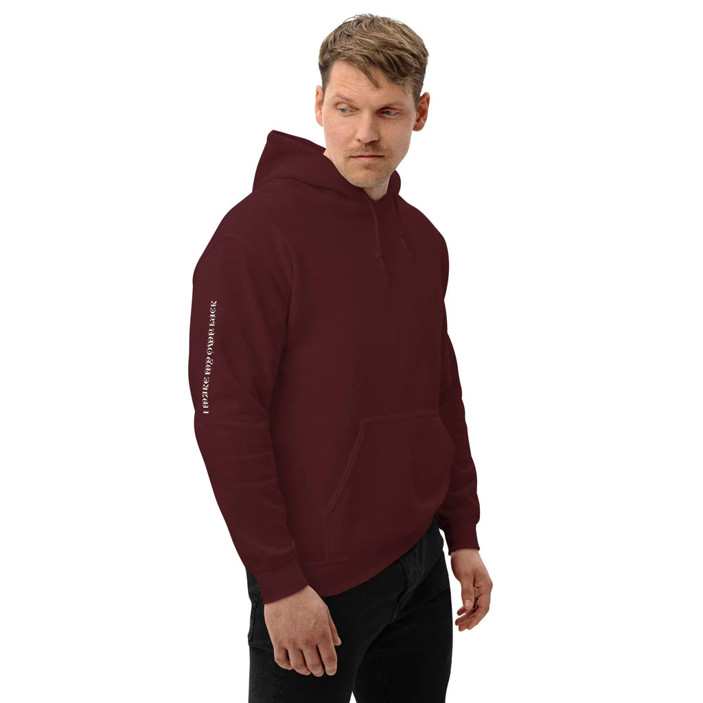 Men's | Your Luck Depends On Me Hoodie hoodie AwRans Clothing unisex-heavy-blend-hoodie-maroon-right-front-6650eb6143a4e