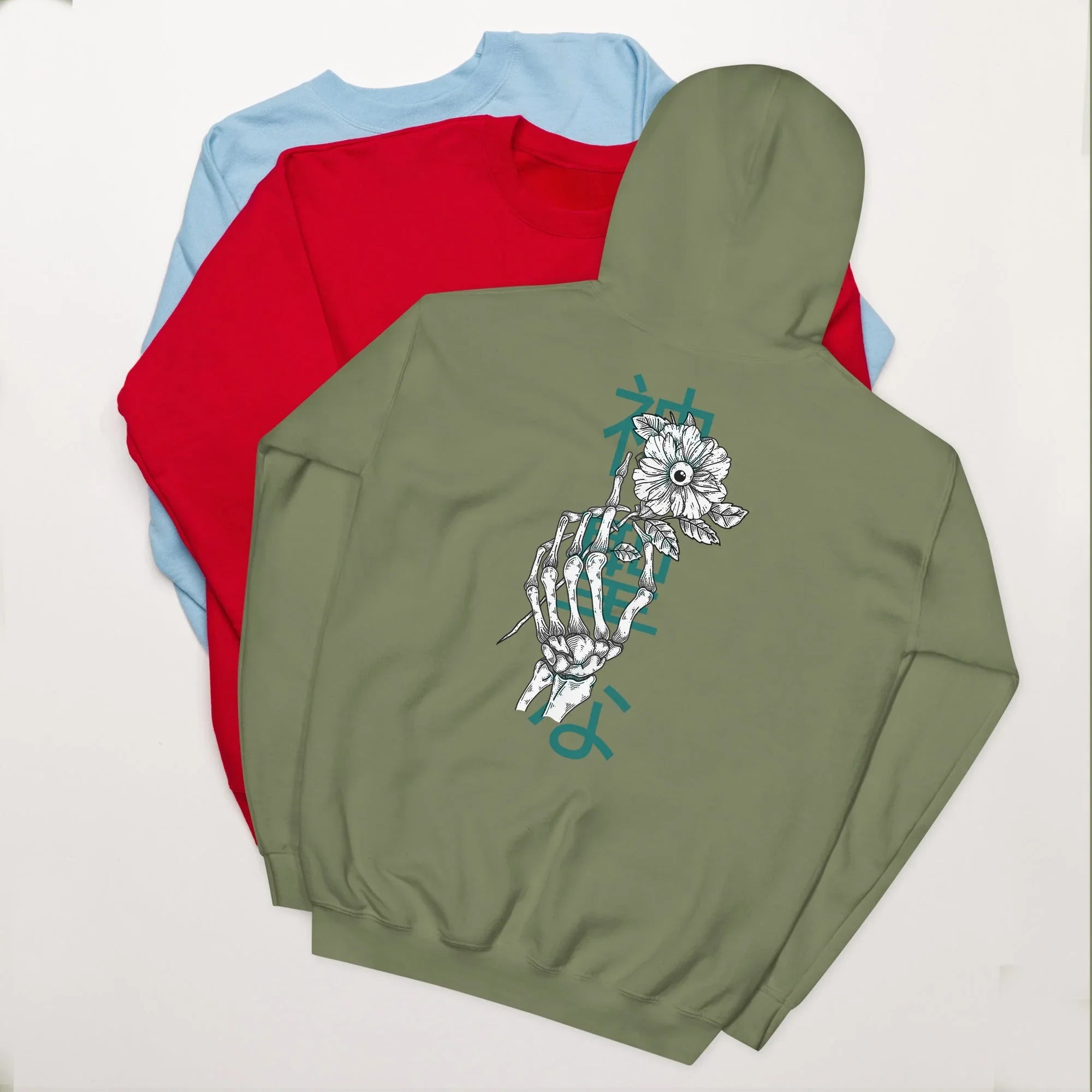 Unisex | Let's Shine Hoodie hoodie AwRans Clothing unisex-heavy-blend-hoodie-military-green-back-66504b3665954