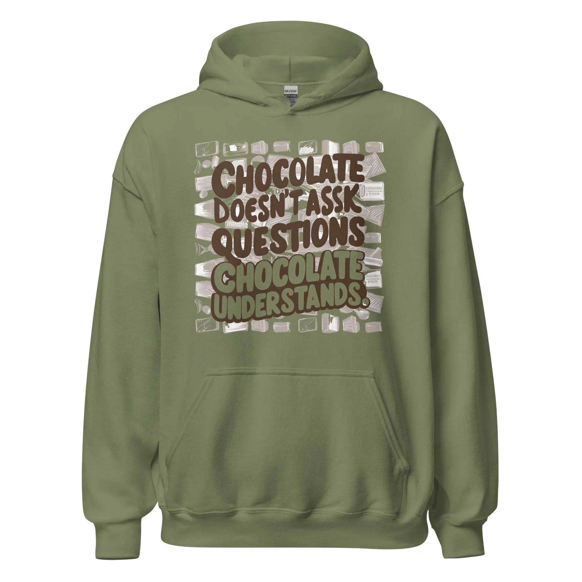 Unisex | Chocolate Doesn't Ask Questions Chocolate Understands Hoodie - AwRans Clothing