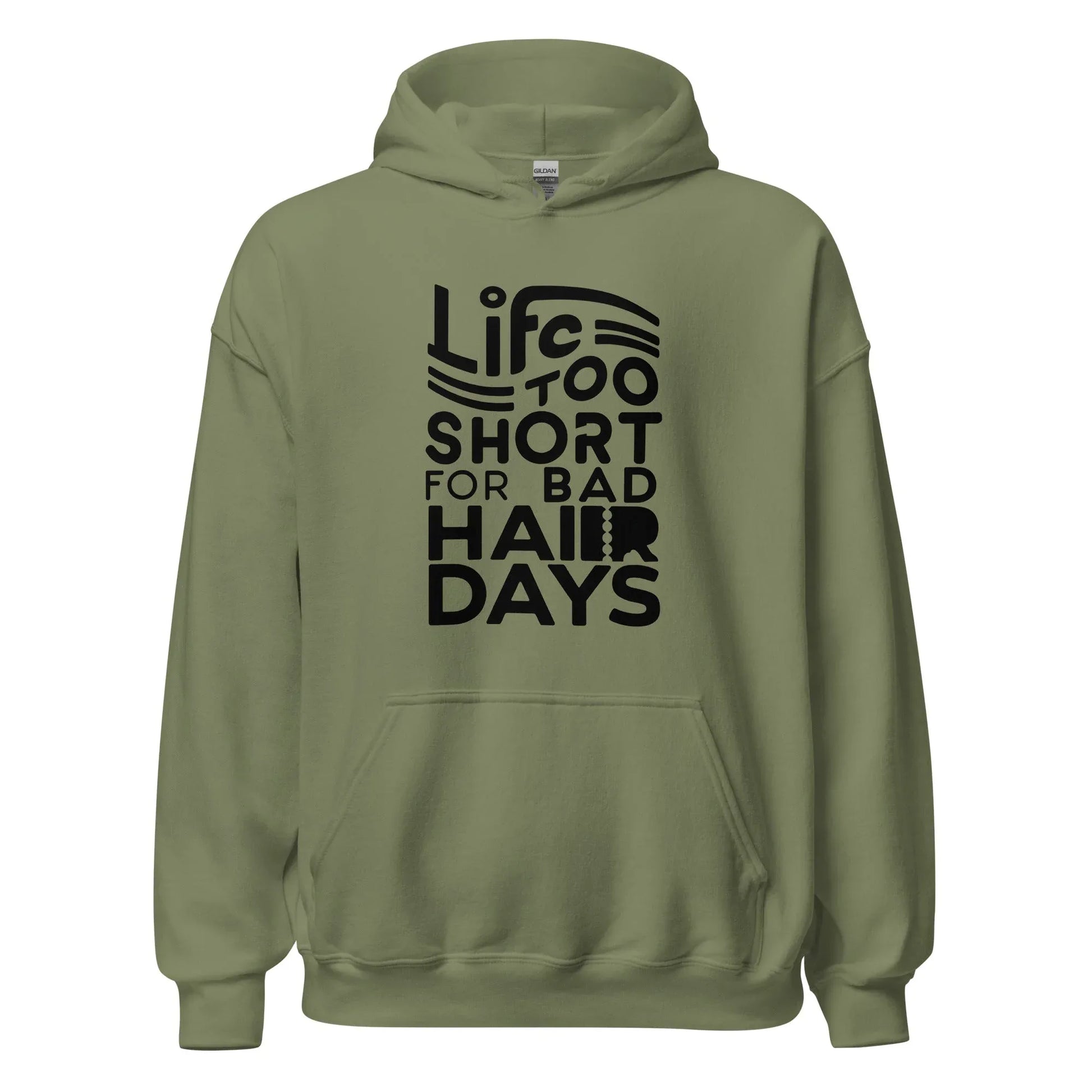 Unisex | LIFE IS TOO SHORT FOR BAD HAIR DAYS Soft, Smooth Hoodie - AwRans Clothing