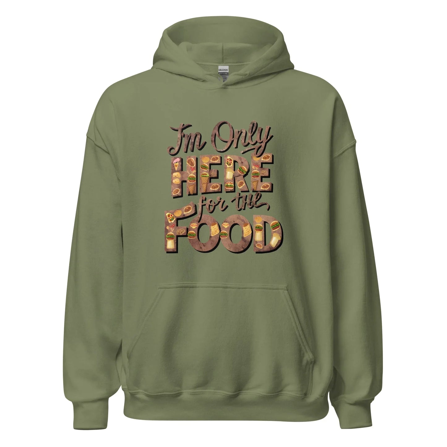 Unisex | I'm Only Here For The Food - Stylish Hoodie - AwRans Clothing