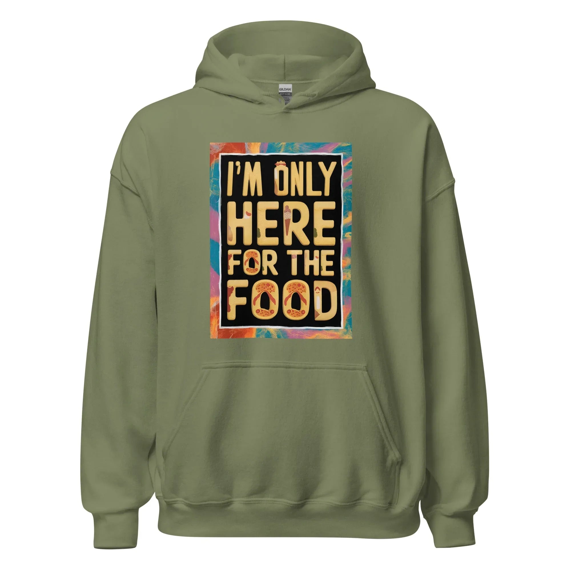 Unisex | I'm Only Here For The Food - Stylish Hoodie - AwRans Clothing