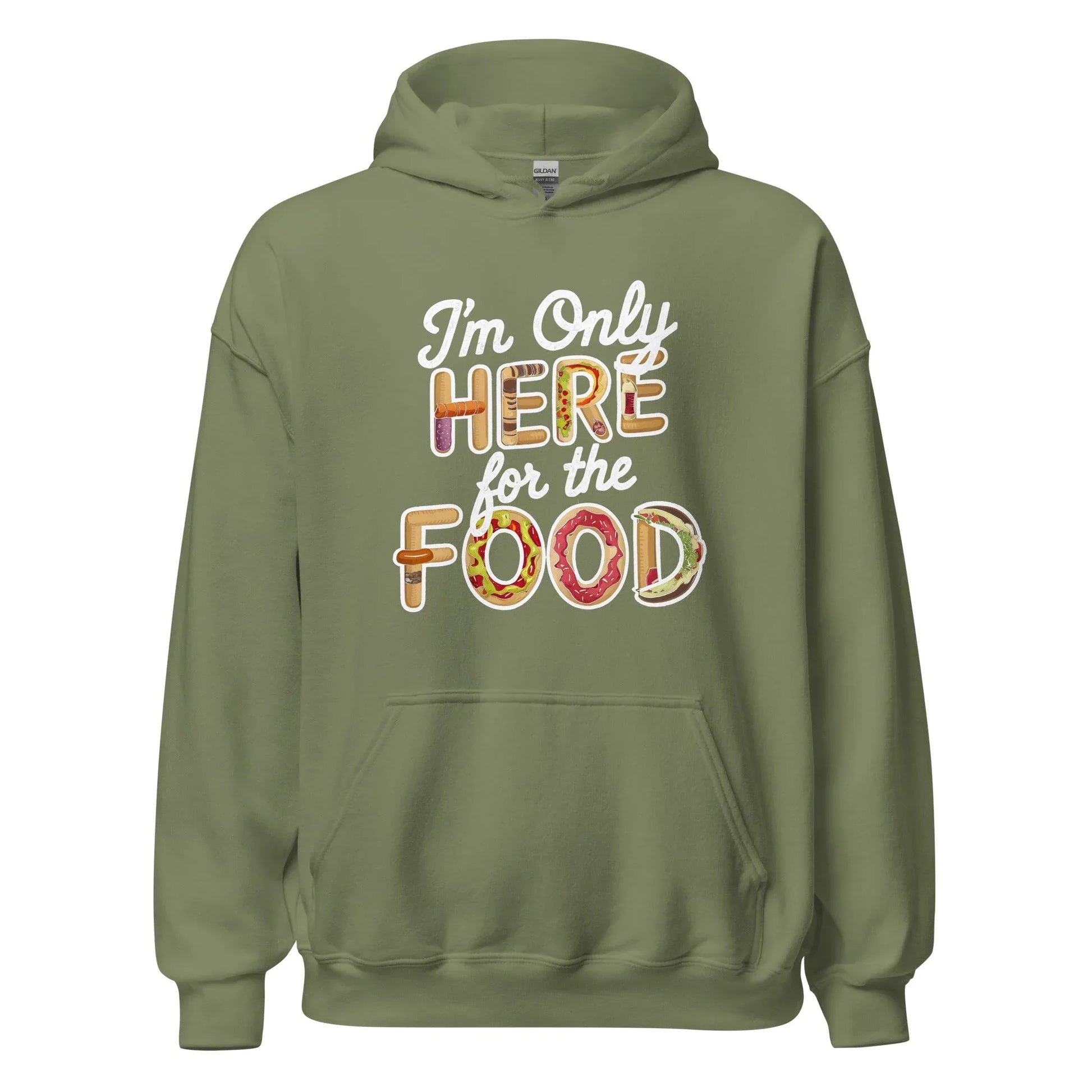 Unisex | I'm Only Here For The Food Hoodie - AwRans Clothing