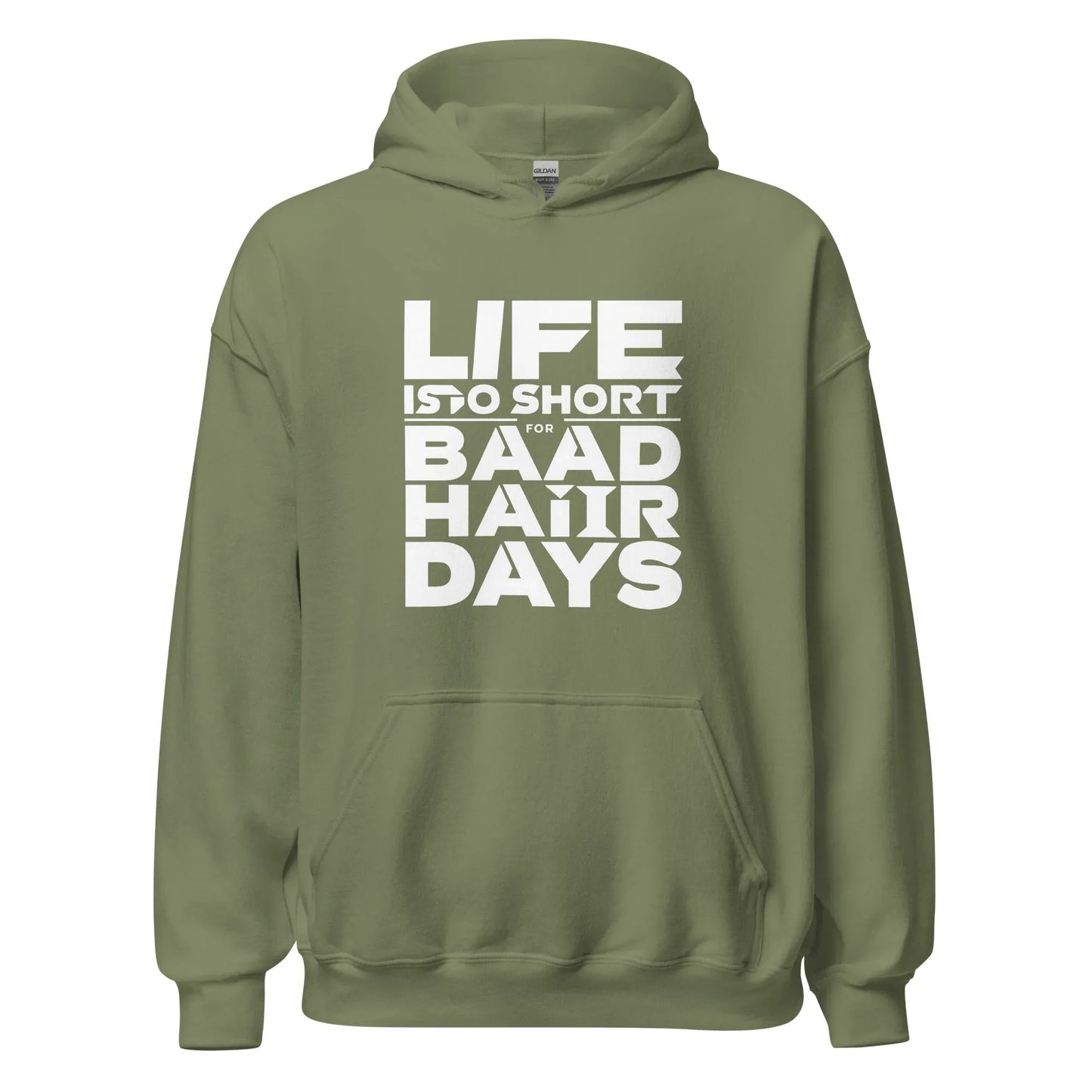 Unisex | Life Is Too Short For For Bad Hair Days! Hoodie - AwRans Clothing