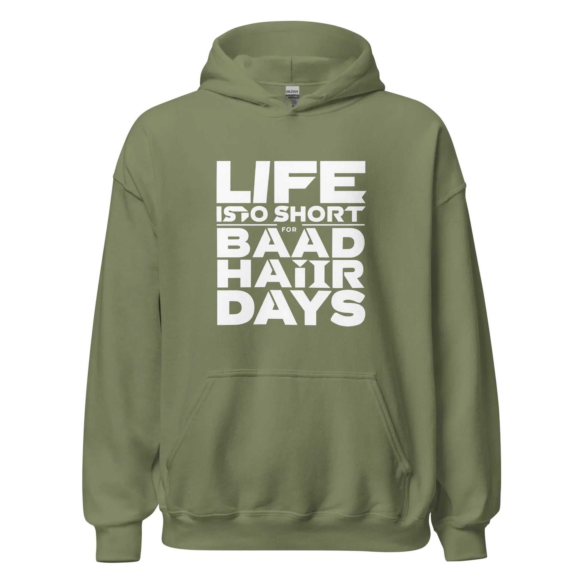 Unisex | Life Is Too Short For For Bad Hair Days! Hoodie - AwRans Clothing