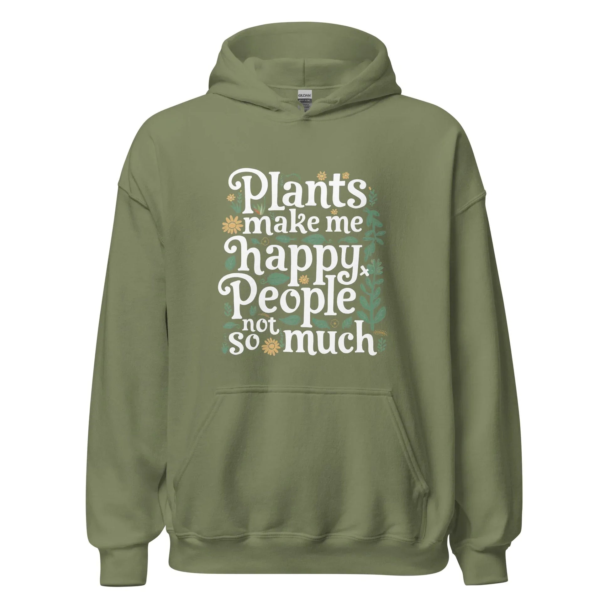 Unisex | Plants Make Me Happy, People Not So Much - Hoodie - AwRans Clothing