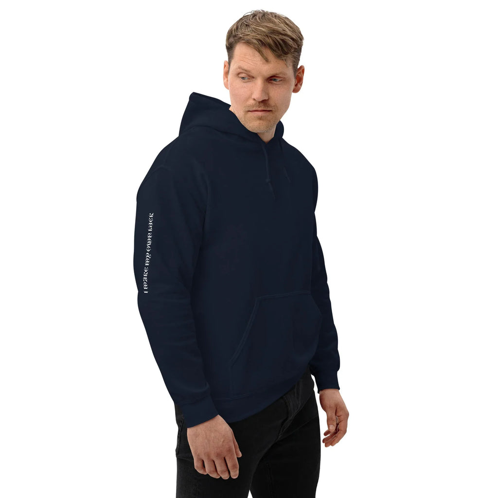 Men's | Your Luck Depends On Me Hoodie hoodie AwRans Clothing unisex-heavy-blend-hoodie-navy-right-front-6650eb613faaa