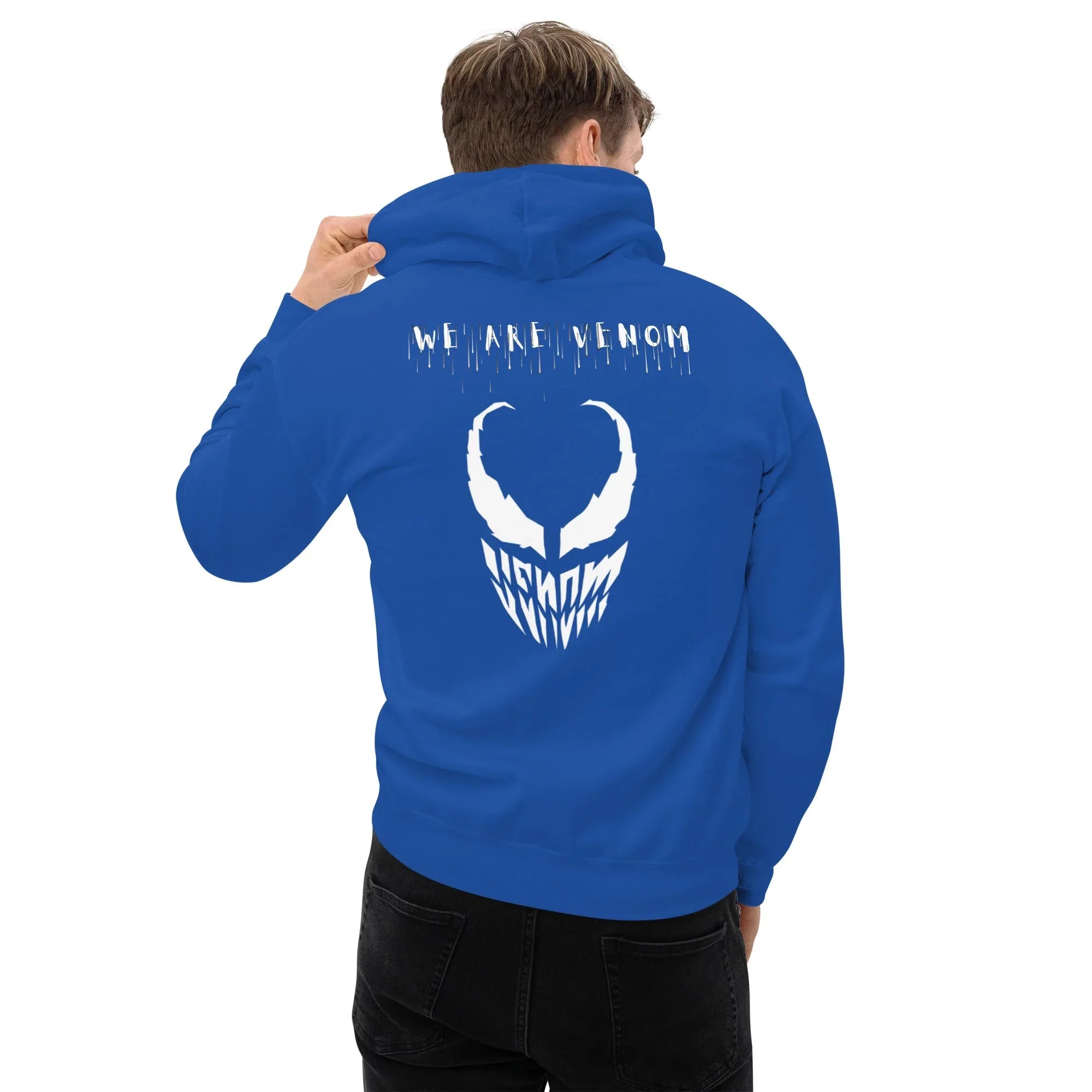Men's | We Are Venom Hoodie Royal hoodie AwRans Clothing unisex-heavy-blend-hoodie-royal-back-663ffcf3968d4