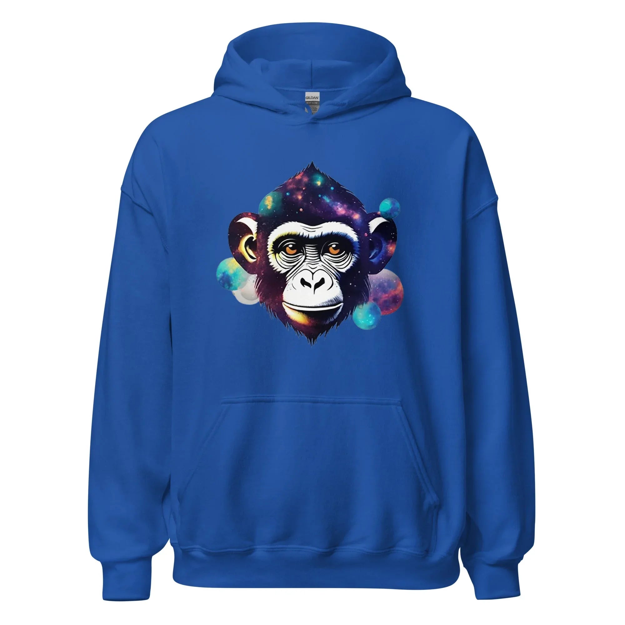 Unisex | Dreamy Monkey Hoodie Royal Hoodie AwRans Clothing unisex-heavy-blend-hoodie-royal-front-65f105c3c467d