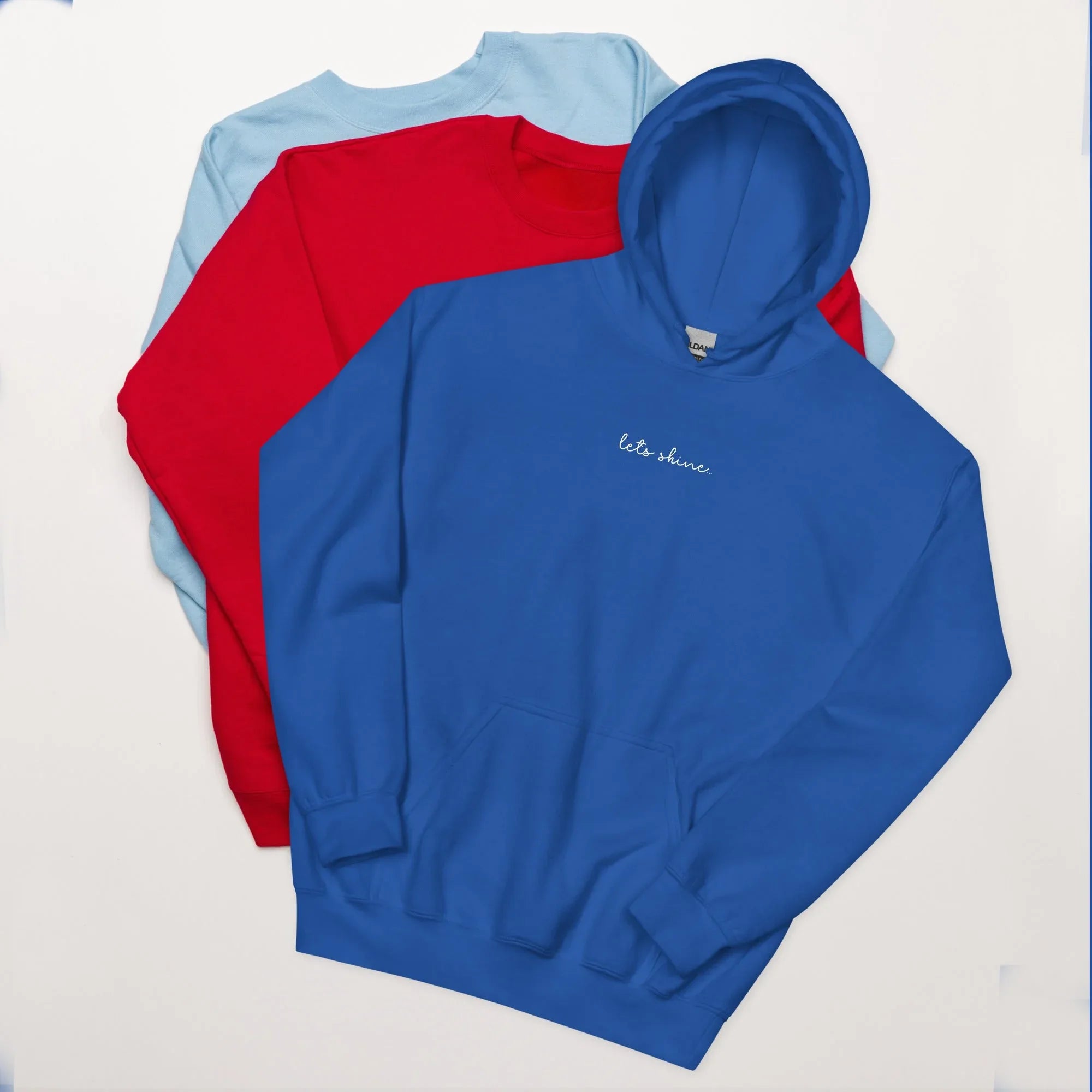 Unisex | Let's Shine Hoodie Royal hoodie AwRans Clothing unisex-heavy-blend-hoodie-royal-front-66504b363a1d5